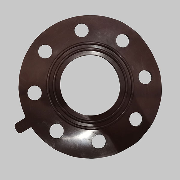 棕色氟橡胶法兰垫片 管道阀门密封垫FF面带水线